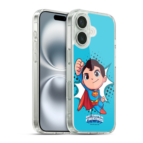 Super Friends DC Comics Toddlers 1 Superman Soft Gel Case for Apple iPhone 16 & MagSafe