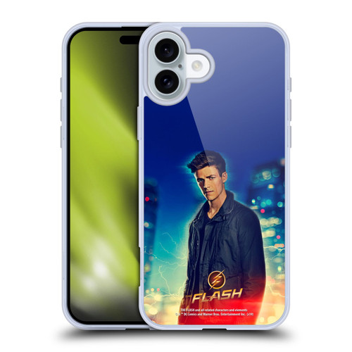 The Flash TV Series Character Art Barry Allen Soft Gel Case for Apple iPhone 16 Plus