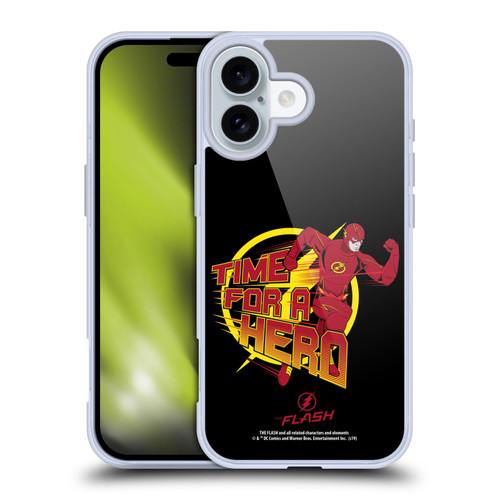 The Flash TV Series Graphics Barry Hero Soft Gel Case for Apple iPhone 16 & MagSafe