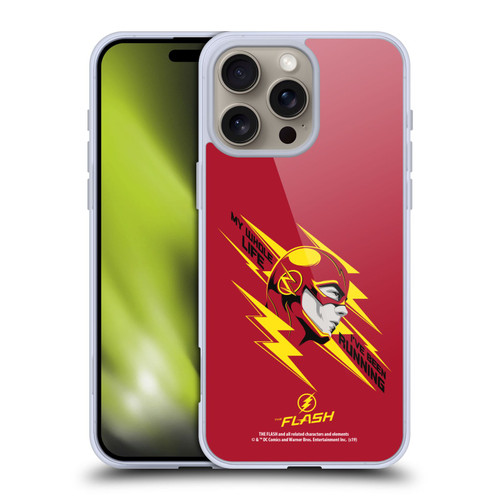 The Flash TV Series Graphics Barry Head Soft Gel Case for Apple iPhone 16 Pro Max & MagSafe