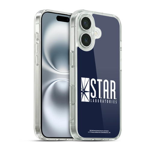 The Flash TV Series Logos Star Labs Soft Gel Case for Apple iPhone 16 & MagSafe