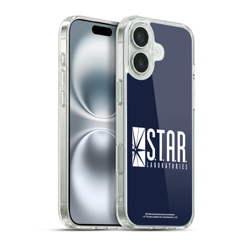 The Flash TV Series Logos Star Labs Soft Gel Case for Apple iPhone 16 Plus & MagSafe