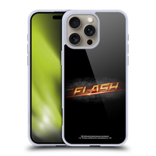 The Flash TV Series Logos Black Soft Gel Case for Apple iPhone 16 Pro Max
