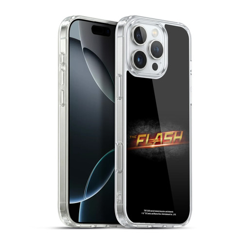 The Flash TV Series Logos Black Soft Gel Case for Apple iPhone 16 Pro Max & MagSafe