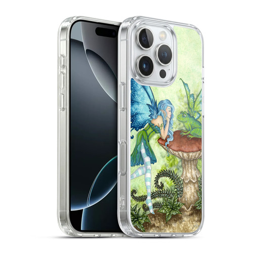Amy Brown Pixies Frog Gossip Soft Gel Case for Apple iPhone 16 Pro & MagSafe