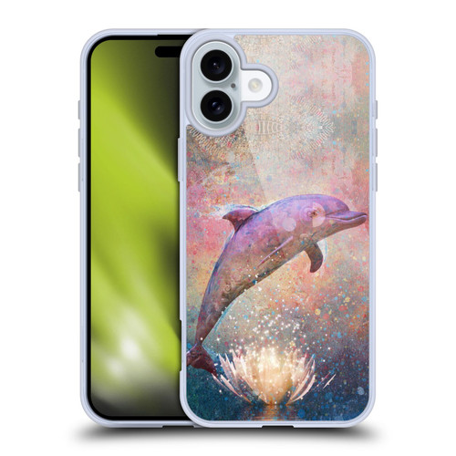 Jena DellaGrottaglia Animals Dolphin Soft Gel Case for Apple iPhone 16 Plus & MagSafe