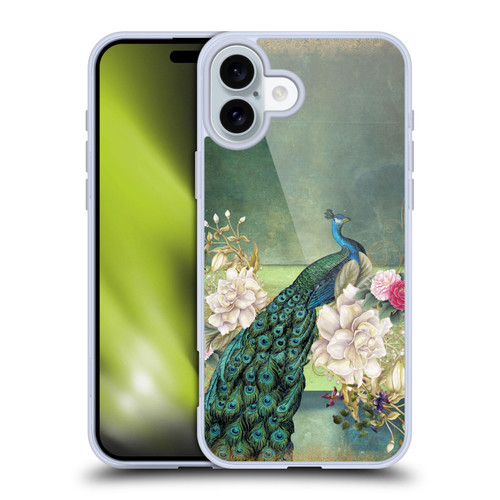 Jena DellaGrottaglia Animals Peacock Soft Gel Case for Apple iPhone 16 Plus & MagSafe