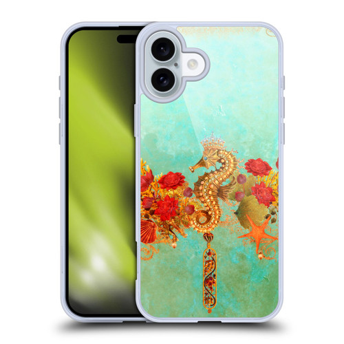 Jena DellaGrottaglia Animals Seahorse Soft Gel Case for Apple iPhone 16 Plus & MagSafe