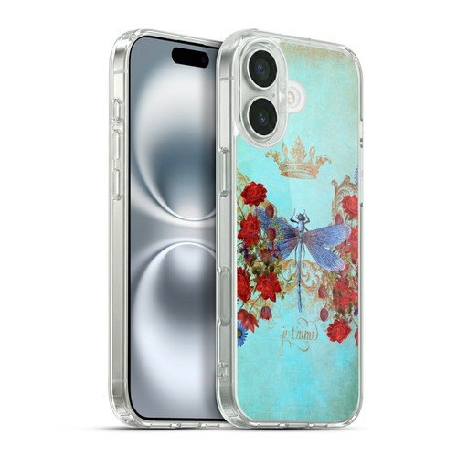 Jena DellaGrottaglia Insects Dragonfly Garden Soft Gel Case for Apple iPhone 16 Plus & MagSafe