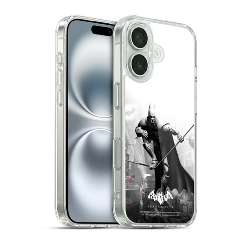 Batman Arkham City Key Art Comic Book Cover Soft Gel Case for Apple iPhone 16 & MagSafe