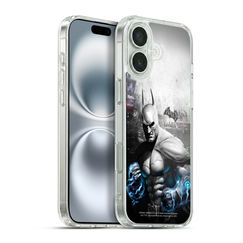 Batman Arkham City Key Art Armored Edition Soft Gel Case for Apple iPhone 16 Plus & MagSafe