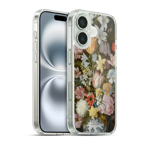 The National Gallery Art A Still Life Of Flowers In A Wan-Li Vase Soft Gel Case for Apple iPhone 16 & MagSafe
