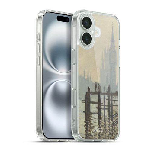 The National Gallery Art Monet Thames Soft Gel Case for Apple iPhone 16 Plus