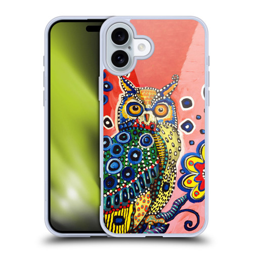 Mad Dog Art Gallery Animals Owl Soft Gel Case for Apple iPhone 16 Plus