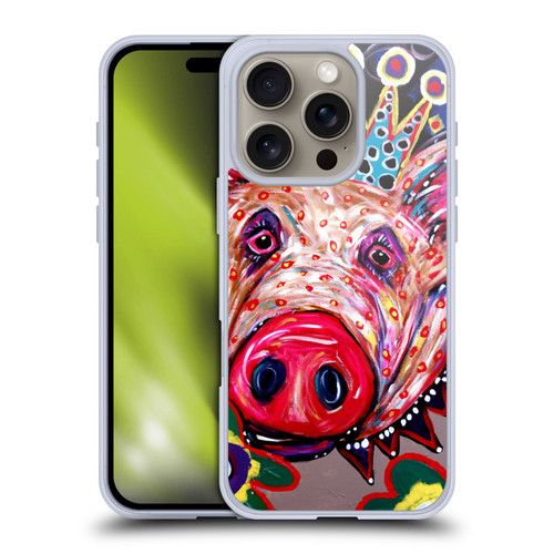 Mad Dog Art Gallery Animals Missy Pig Soft Gel Case for Apple iPhone 16 Pro