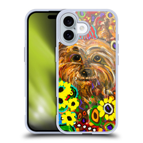 Mad Dog Art Gallery Dogs 2 Yorkie Soft Gel Case for Apple iPhone 16