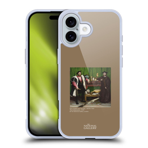 The National Gallery People Holbein The Ambassadors Soft Gel Case for Apple iPhone 16 & MagSafe