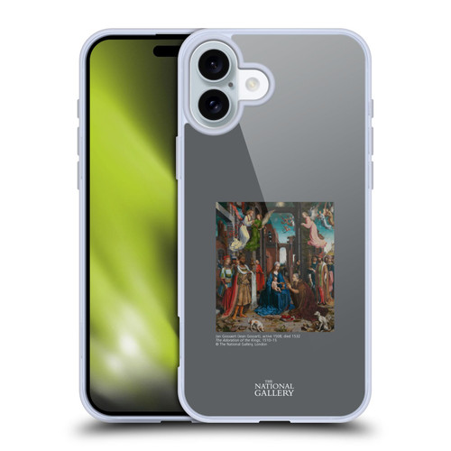 The National Gallery Religious & Mythological The Adoration Of The Kings Soft Gel Case for Apple iPhone 16 Plus & MagSafe