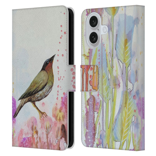 Sylvie Demers Birds 3 Dreamy Leather Book Wallet Case Cover For Apple iPhone 16