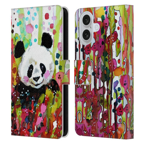 Sylvie Demers Nature Panda Leather Book Wallet Case Cover For Apple iPhone 16