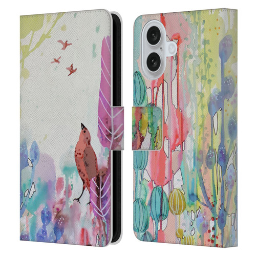 Sylvie Demers Nature Wings Leather Book Wallet Case Cover For Apple iPhone 16