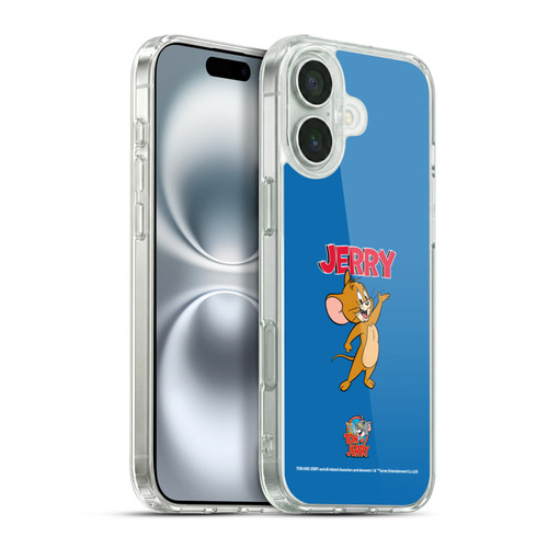 Tom and Jerry Characters Jerry Soft Gel Case for Apple iPhone 16 Plus & MagSafe