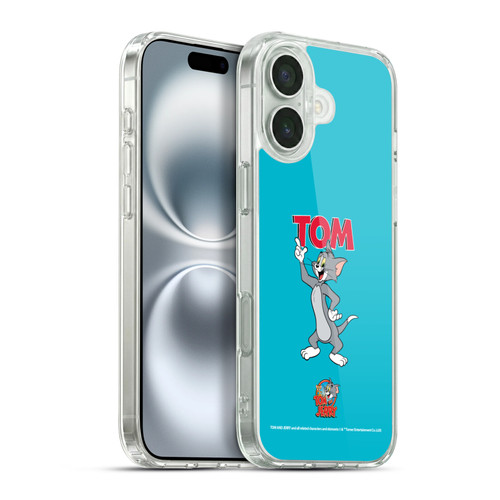 Tom and Jerry Characters Tom Soft Gel Case for Apple iPhone 16 Plus & MagSafe