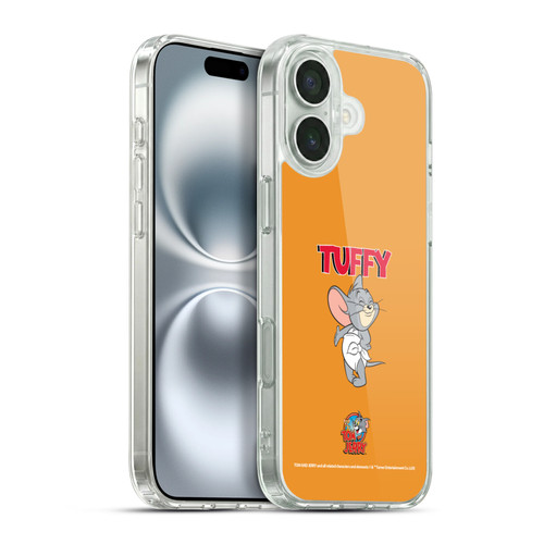 Tom and Jerry Characters Nibbles Soft Gel Case for Apple iPhone 16 Plus & MagSafe
