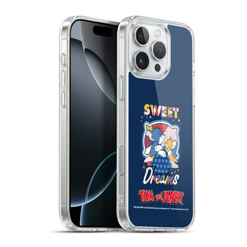 Tom and Jerry Color Blocks Sweet Dreams Soft Gel Case for Apple iPhone 16 Pro Max & MagSafe