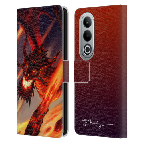 Piya Wannachaiwong Dragons Of Fire Soar Leather Book Wallet Case Cover For OPPO OnePlus Ace 3V 5G
