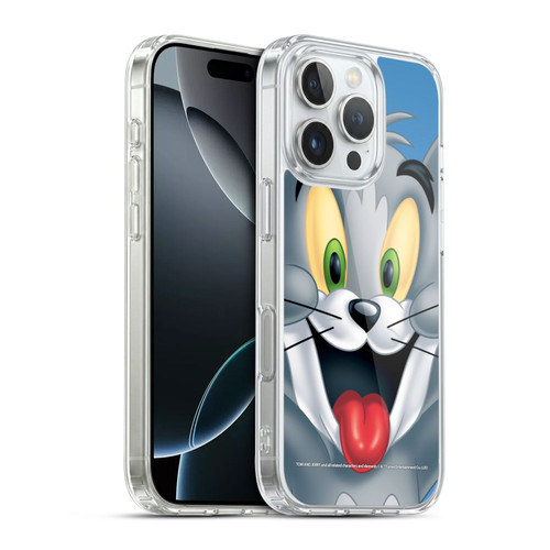 Tom and Jerry Full Face Tom Soft Gel Case for Apple iPhone 16 Pro & MagSafe