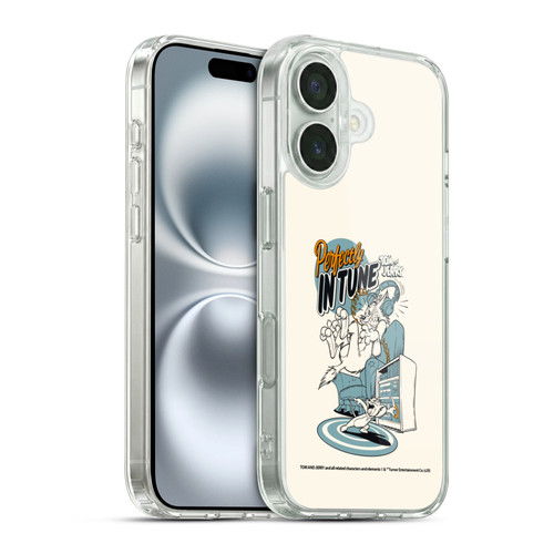 Tom and Jerry Illustration Perfectly In Tune Soft Gel Case for Apple iPhone 16 & MagSafe
