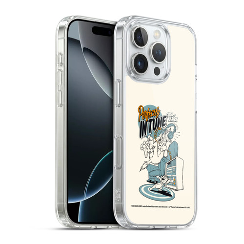 Tom and Jerry Illustration Perfectly In Tune Soft Gel Case for Apple iPhone 16 Pro & MagSafe