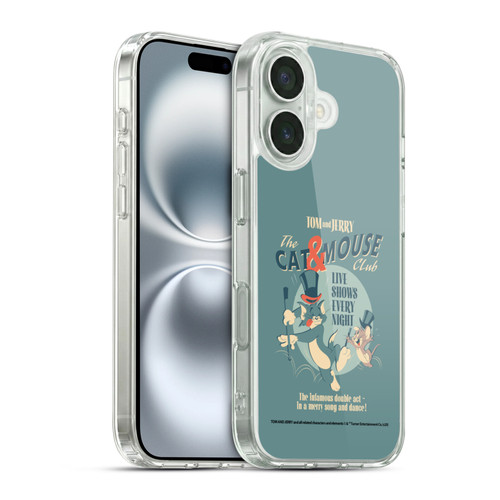 Tom and Jerry Retro Cat & Mouse Club Soft Gel Case for Apple iPhone 16 & MagSafe