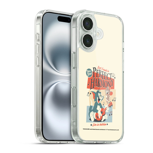 Tom and Jerry Retro Perfect Harmony Soft Gel Case for Apple iPhone 16 & MagSafe