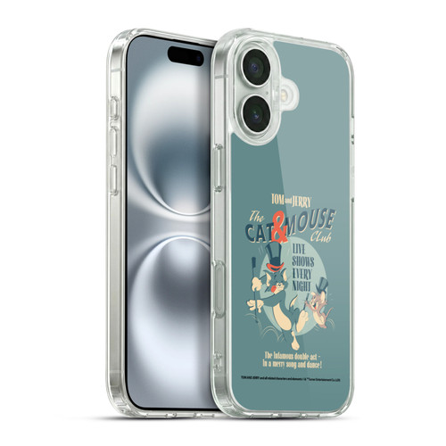 Tom and Jerry Retro Cat & Mouse Club Soft Gel Case for Apple iPhone 16 Plus & MagSafe