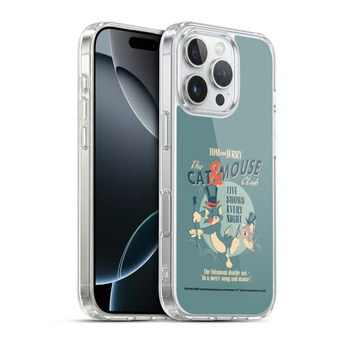 Tom and Jerry Retro Cat & Mouse Club Soft Gel Case for Apple iPhone 16 Pro & MagSafe