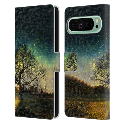 Patrik Lovrin Dreams Vs Reality Magical Fireflies Dreamy Leather Book Wallet Case Cover For Google Pixel 9 Pro XL