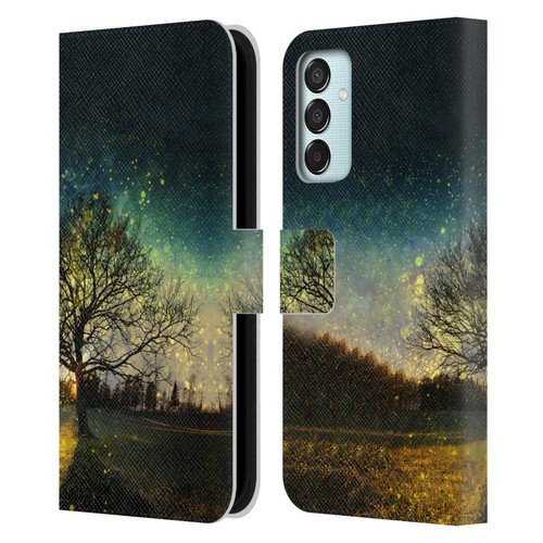 Patrik Lovrin Dreams Vs Reality Magical Fireflies Dreamy Leather Book Wallet Case Cover For Samsung Galaxy M15/F15 5G