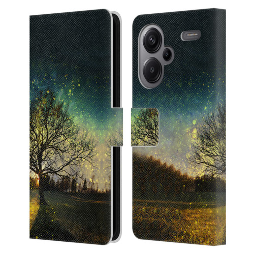 Patrik Lovrin Dreams Vs Reality Magical Fireflies Dreamy Leather Book Wallet Case Cover For Xiaomi Redmi Note 13 Pro Plus 5G