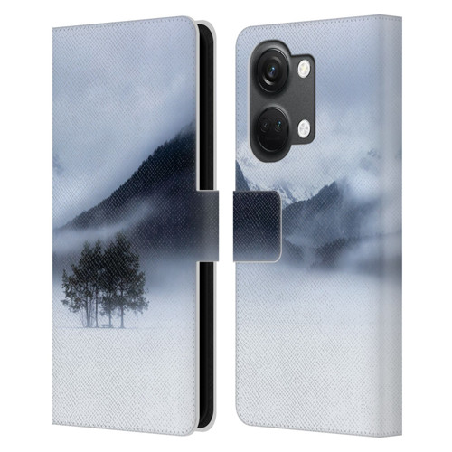 Patrik Lovrin Magical Foggy Landscape Fog, Mountains And A Tree Leather Book Wallet Case Cover For OnePlus Nord 3 5G