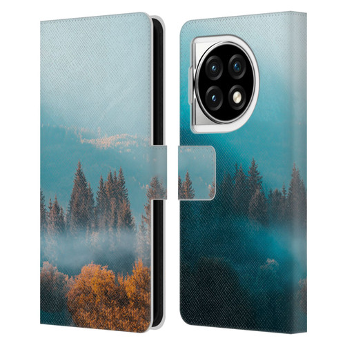 Patrik Lovrin Magical Foggy Landscape Autumn Forest Leather Book Wallet Case Cover For OPPO OnePlus Ace 3 5G