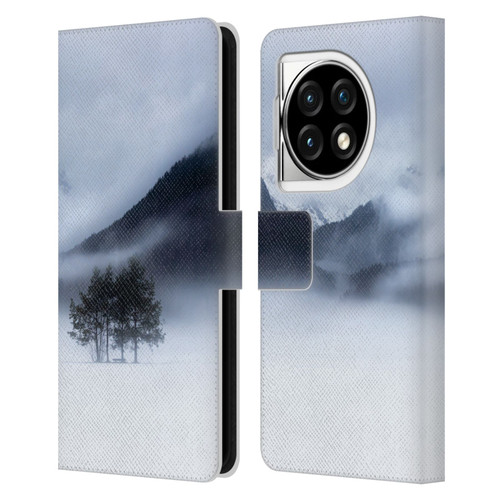 Patrik Lovrin Magical Foggy Landscape Fog, Mountains And A Tree Leather Book Wallet Case Cover For OPPO OnePlus Ace 3 5G