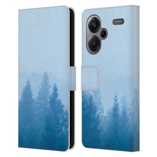 Patrik Lovrin Magical Foggy Landscape Fog Over Forest Leather Book Wallet Case Cover For Xiaomi Redmi Note 13 Pro Plus 5G