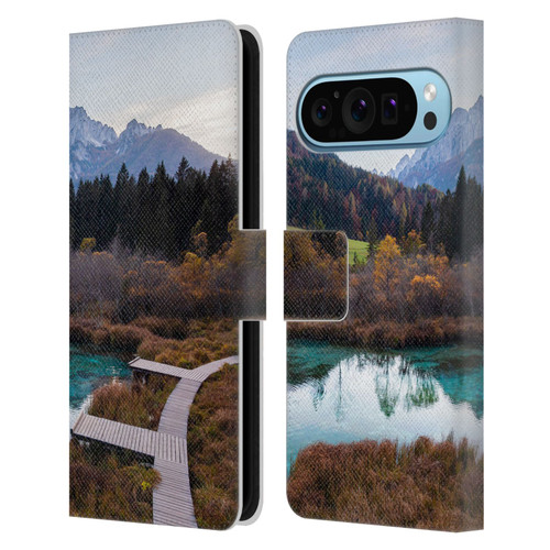 Patrik Lovrin Magical Lakes Zelenci, Slovenia In Autumn Leather Book Wallet Case Cover For Google Pixel 9 / Pixel 9 Pro