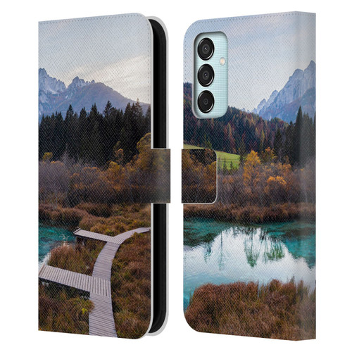 Patrik Lovrin Magical Lakes Zelenci, Slovenia In Autumn Leather Book Wallet Case Cover For Samsung Galaxy M15/F15 5G