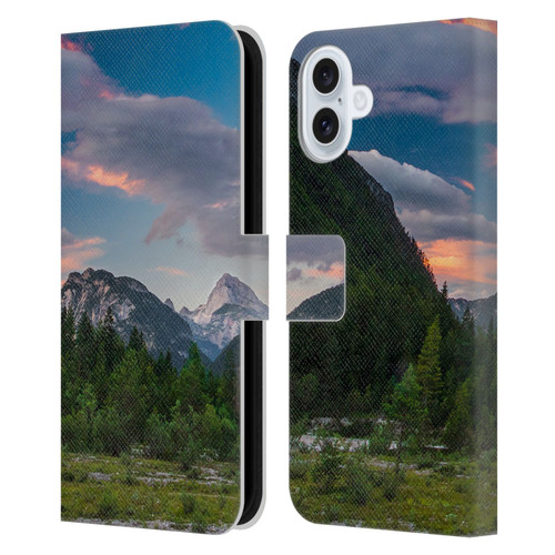 Patrik Lovrin Magical Sunsets Amazing Clouds Over Mountain Leather Book Wallet Case Cover For Apple iPhone 16 Plus