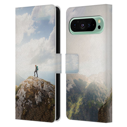 Patrik Lovrin Wanderlust Mountain Wanderer Leather Book Wallet Case Cover For Google Pixel 9 Pro XL