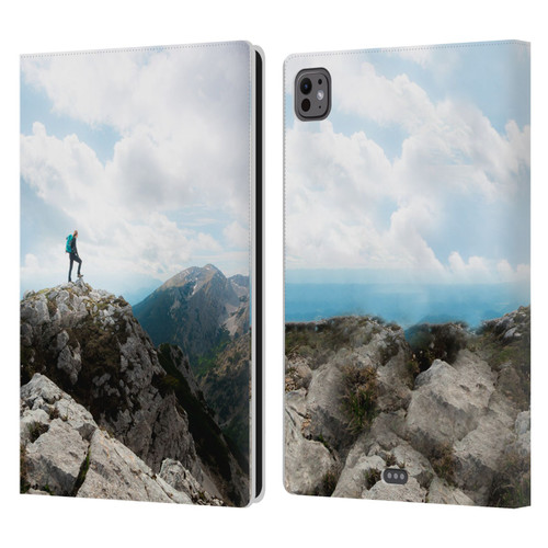 Patrik Lovrin Wanderlust Looking Over New Adventures Leather Book Wallet Case Cover For Apple iPad Pro 11 M4 2024