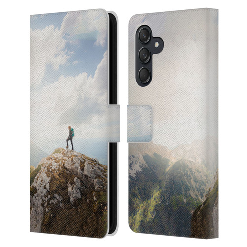 Patrik Lovrin Wanderlust Mountain Wanderer Leather Book Wallet Case Cover For Samsung Galaxy M55 5G